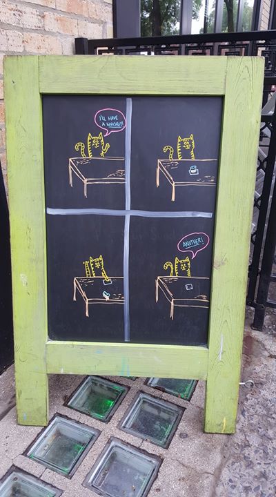 Come in for a whiskey! Right MEOW!!