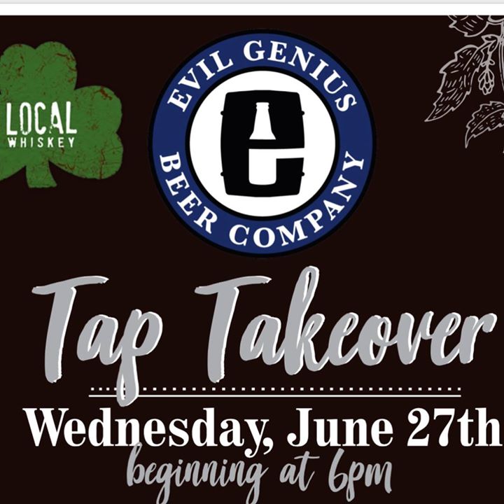 Come join us this Wednesday at 6pm as special guest Kevin Keller and @evilgeniusbeer take over our taps! ••• We will be featuring 11 of their most unique, and delicious brews, plus a speciality pin of Trust the Process over Coffee!! ••• So get your taste