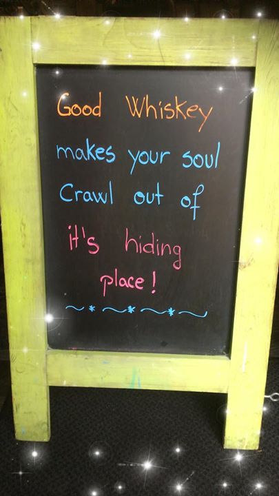 Get out of the rain and into some whiskey!