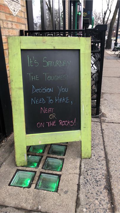 If you don’t know what to do, we can help you decide! Stay warm today and come by Local Whiskey!