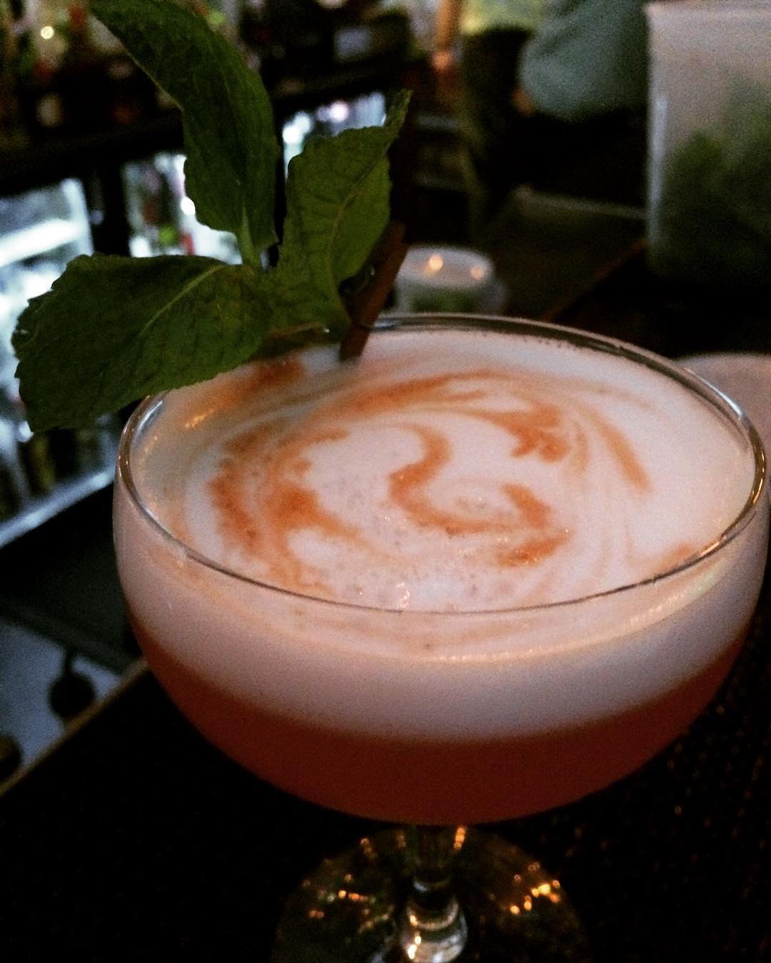 For a nice touch of summer come try a "Let's Draw Straws." Strawberry-infused #barsolpisco lemon, lime, simple syrup, egg white. #cocktails #localwhiskeybar #barsol #cocktailhour #bartending #mixing #summercocktails