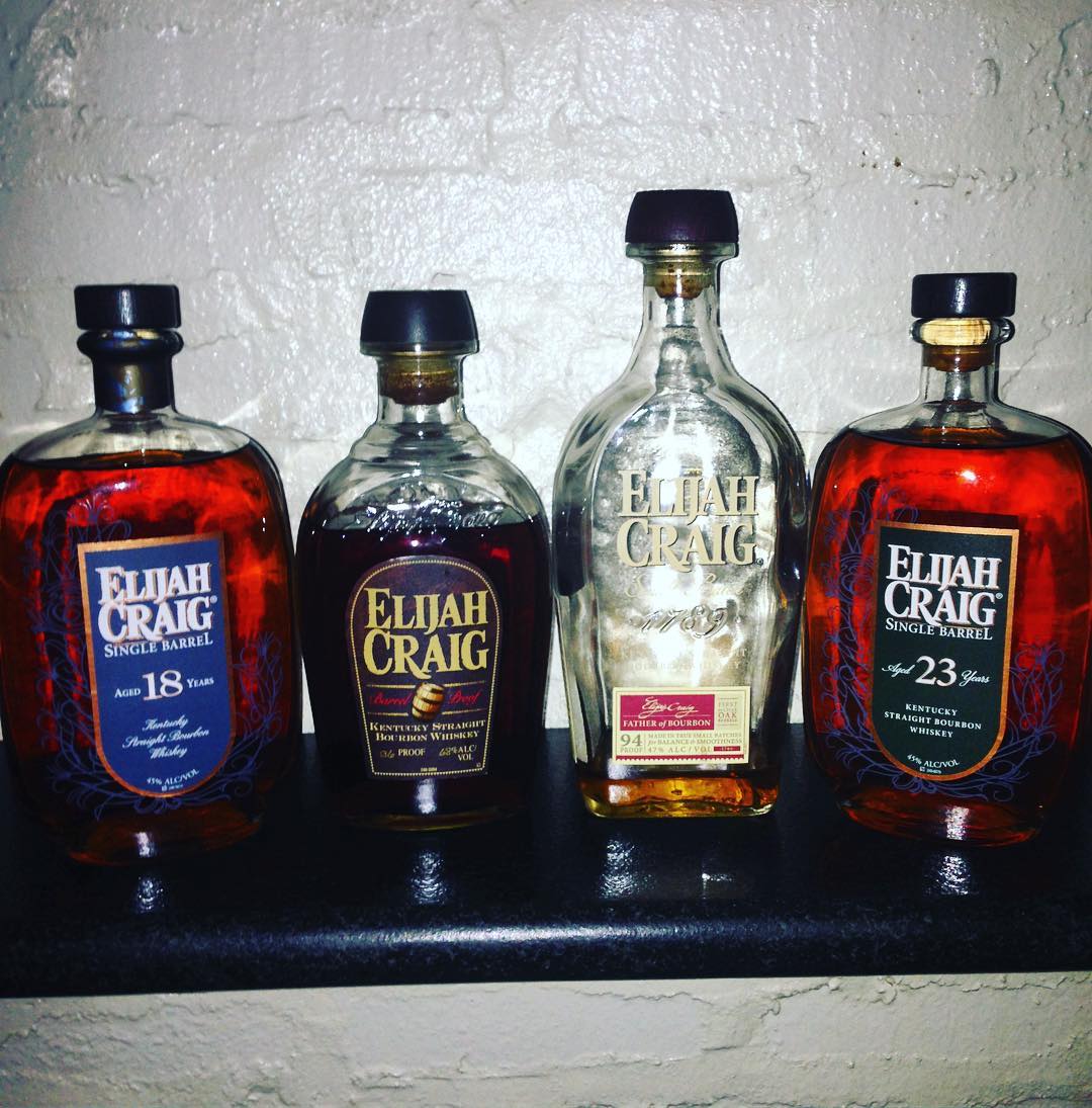 #elijahcraig Family get together @localwhiskeybar! #elijahcraig18 is old enough to vote, and #elijahcraig21 is old enough to order its own #elijahcraig! Don't forget your drunk uncle( #elijahcraigbarrelproof) and your disapproving father (#elijahcraigsma