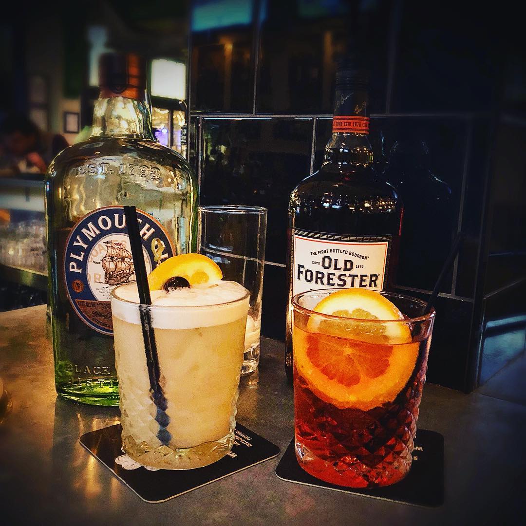 @localwhiskeybar Sweet and Sour Sunday Special from 10-12! $6 @plymouthginus Negronis, and @oldforester Whiskey Sours! : We also have half price amaro, as well as $2 off all wine! : No better way to celebrate your teams victory, or take the sting out of t