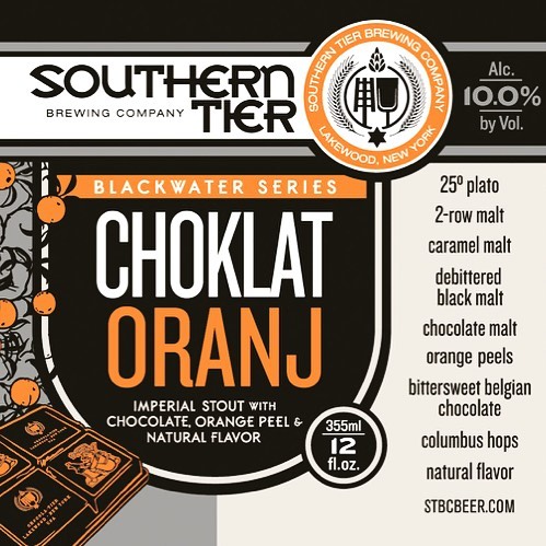 @untappd Monday’s at Local Whiskey! We just tapped Southern Tier’s Choklat Oranj, part of their Blackwater Series. ••• A very impressive Imperial Stout brewed with chocolate and orange, coming in at 10% ABV. The perfect cold weather stout to warm you back