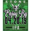 Stone Enjoy By 04.20.19 IPA